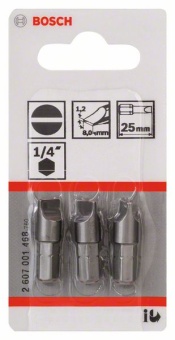 Насадка-бита Extra Hart S 1,2x8,0, 25 mm 2607001468
